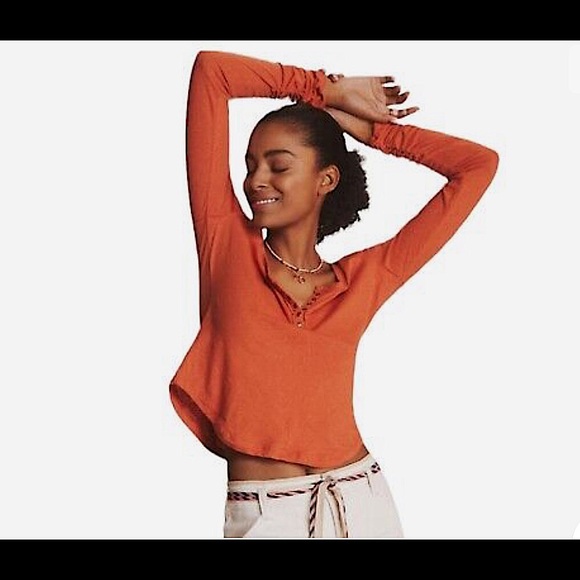 ANTHROPOLOGIE Pilcro Sustainable Henley - Picture 4 of 10